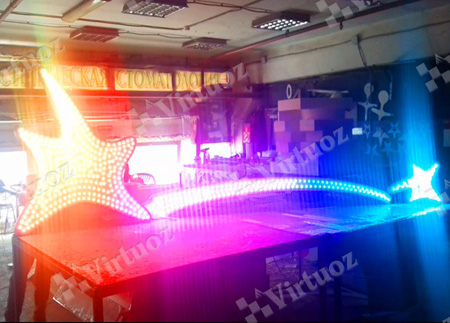 Рекламное производство в СПб логотип с RGB подсветкой